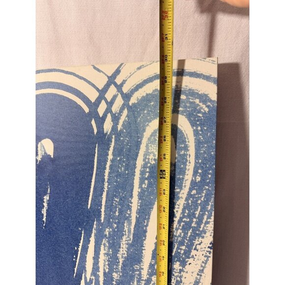 Abstract Blue Home Depot Brushstroke Wall Art Canvas – 24" x 30" Modern Coastal - Picture 2 of 6